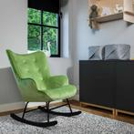 Aemely® Schommelstoel Steerne - Dino Groen Velvet, Zwart H, Ophalen of Verzenden, Nieuw, Stoel(en)