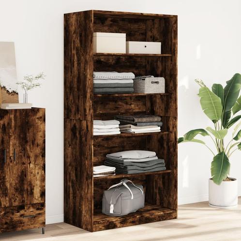 vidaXL Kledingkast 100x50x200 cm bewerkt hout gerookt, Huis en Inrichting, Kasten | Kledingkasten, Nieuw, Verzenden