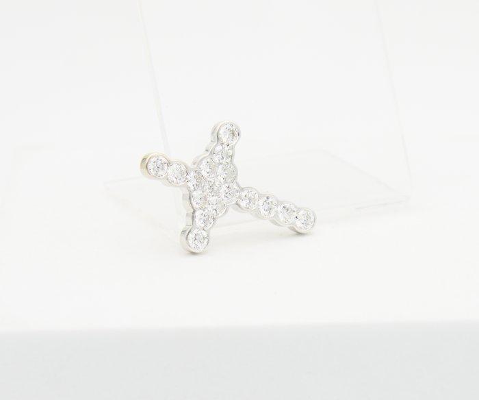 Hanger - 18 karaat Witgoud Diamant (Natuurlijk), Sieraden, Tassen en Uiterlijk, Antieke sieraden