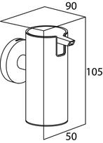 Tiger Boston - Zeepdispenser Wandmontage 75 ml - Zonder, Verzenden, Nieuw