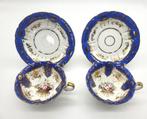 Porcelaine de Paris - Kop en schotel - somptueuse paire de