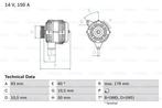 Dynamo / Alternator MERCEDES-BENZ V-KLASSE (V 200,V 230), Auto-onderdelen, Motor en Toebehoren, Nieuw, Ophalen of Verzenden