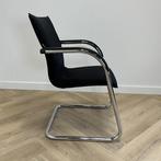 Ahrend vergaderstoel , zwart - chroom, Gebruikt, Zwart, Ophalen of Verzenden, Eén