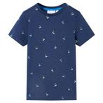 vidaXL Kindershirt 128 donkerblauw, Verzenden, Nieuw