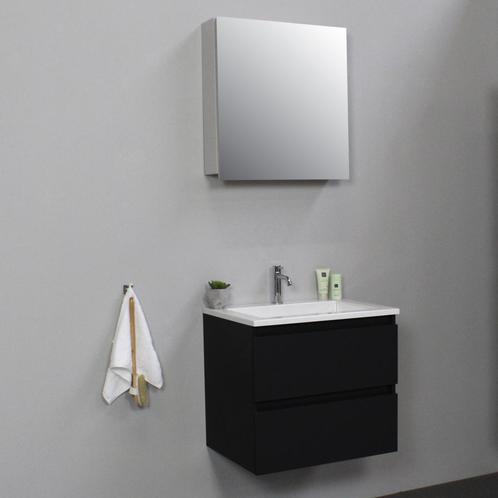 Badkamermeubel BWS Pepper Wastafel Acryl Incl Spiegelkast, Doe-het-zelf en Verbouw, Sanitair, Bad, Nieuw, Ophalen of Verzenden