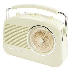 - König Retro Radio AM-FM, Doe-het-zelf en Verbouw, Elektra en Kabels, Nieuw, Ophalen of Verzenden