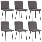 vidaXL Eetkamerstoelen 6 st kunstleer grijs, Verzenden, Nieuw, Grijs