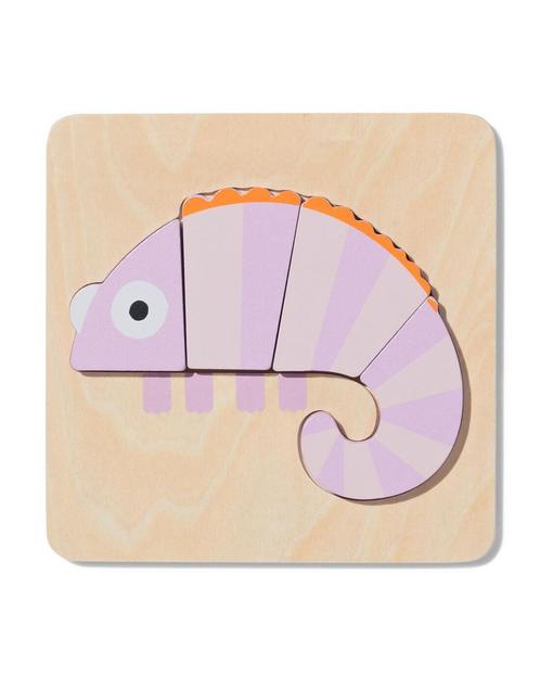 HEMA Inlegpuzzel hout kameleon, Kinderen en Baby's, Speelgoed | Educatief en Creatief, Nieuw, Verzenden