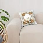 Kussenhoes Witte Pompoentjes #29 45x45 cm, Ophalen of Verzenden, Nieuw