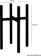 2dekans | Mica Decorations Ascot Plantenstandaard XL - L34 x, Huis en Inrichting, Kamerplanten, Ophalen of Verzenden