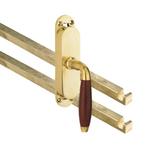 Kruk-espagnolet Bonton Bubinga rechts messing ongelakt, Verzenden, Nieuw