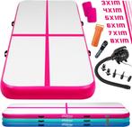 Opblaasbare PVC gym mat,  3 x 1m, met elektrische luchtpomp,, Huis en Inrichting, Verzenden, Nieuw