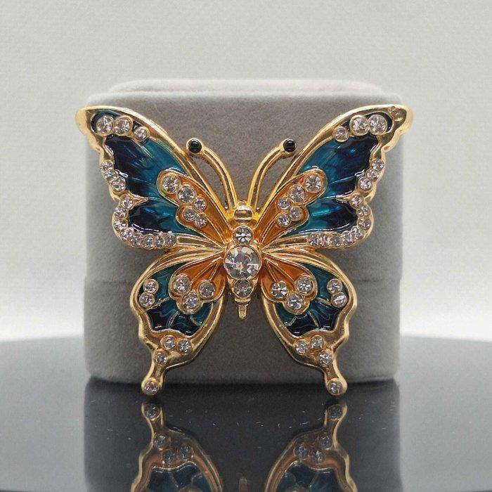 Argento 925. - Broche - vlinder, Antiek en Kunst, Curiosa en Brocante