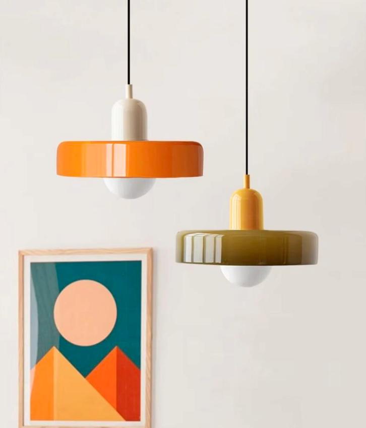Stijlvolle hanglamp Eettafel | Minimalistische Glazen Lamp, Huis en Inrichting, Lampen | Hanglampen, Nieuw, Glas, Verzenden