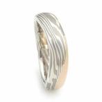 Trouwring Mokume Gane van Jaume Labro uitvoering Apo, Sieraden, Tassen en Uiterlijk, Ringen, Verzenden, Nieuw