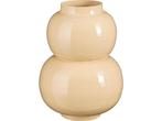 Mica Decorations Boyd Vaas - H37 x Ø26 cm - Metaal - Beige, Huis en Inrichting, Verzenden, Nieuw