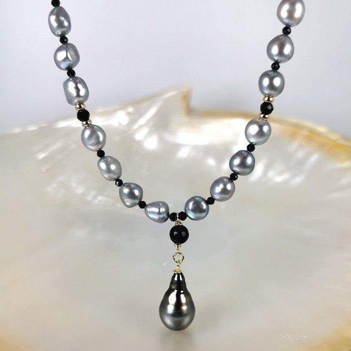 Halsketting - 18 karaat Geel goud Parel - Parel - TAH Ø, Sieraden, Tassen en Uiterlijk, Kettingen