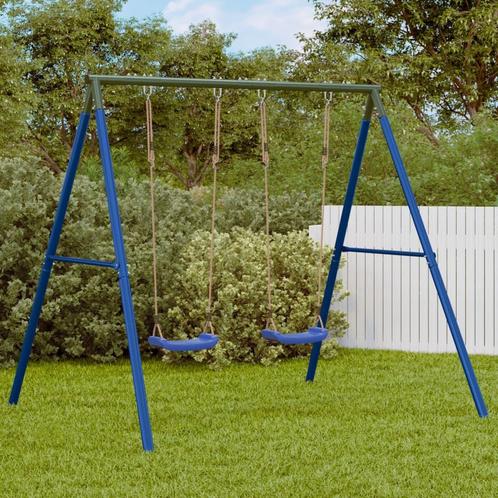 vidaXL Schommelframe voor buiten met 4 ophanghaken staal, Kinderen en Baby's, Speelgoed | Buiten | Speeltoestellen, Nieuw, Verzenden