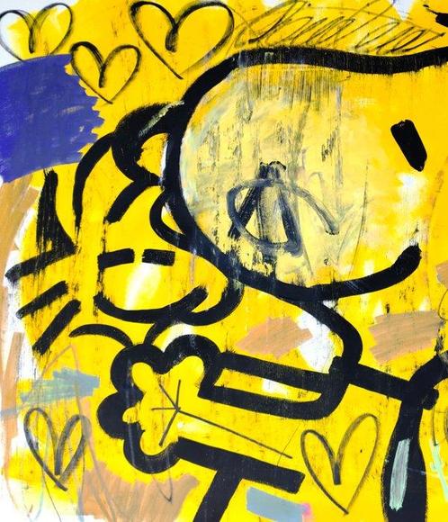 LACRISS (1990) - Snoopy Super Yellow 1000 + XL, Antiek en Kunst, Kunst | Schilderijen | Modern