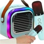 Retro Karaoke Set Met 2 Microfoons - Draagbare Bluetooth USB, Ophalen of Verzenden, Nieuw