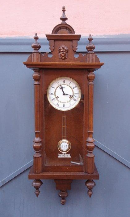 Regulateur wandklok - Melux - Hout, Messing, Glas -, Antiek en Kunst, Antiek | Klokken