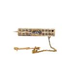 Gouden vintage broche met roosdiamant 14 krt, Ophalen of Verzenden, Nieuw