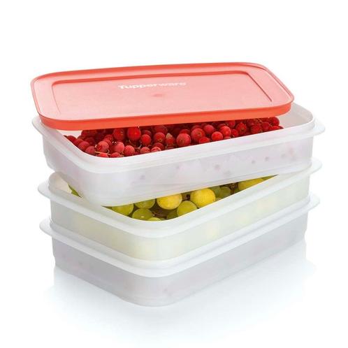 Tupperware Igloo Diepvriesbakje Stapelschalen, Huis en Inrichting, Keuken | Tupperware, Rood, Nieuw