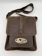 Lederen tas vintage schouder tas 100% leer, Ophalen of Verzenden, Nieuw