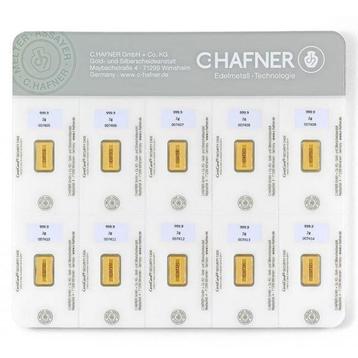20 gram - Goud - 10 x 2g 9999 Gold Bar Hafner Smart Pack (In beschikbaar voor biedingen