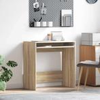 vidaXL Bureau met plank Sonoma eiken 77,5 x 43 x 79 cm, Huis en Inrichting, Bureaus, Verzenden, Nieuw