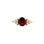 Audrey ring 14 krt - Merlot, Sieraden, Tassen en Uiterlijk, Ophalen of Verzenden, Nieuw