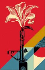 Shepard Fairey (OBEY) (1970) - AR-15 Lily