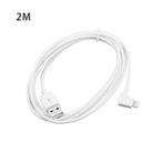 Haakse Lightning kabel voor iPad 2m lang in wit of zwart, Verzenden, Nieuw