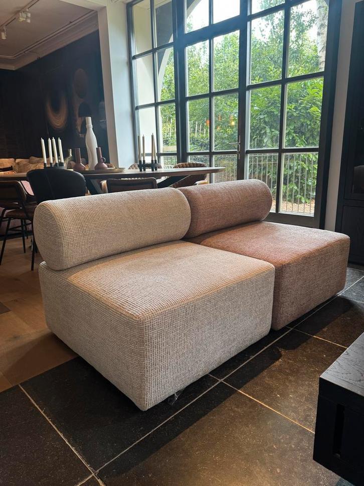 Modulaire Fauteuil met Rugrol – Showroommodel NU €599,-, Huis en Inrichting, Fauteuils, 75 tot 100 cm, 75 tot 100 cm, Nieuw, Stof