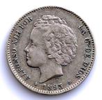 Spanje. Alfonso XIII (1886-1931). 1 Peseta 1893*18-93 PGL -, Postzegels en Munten, Munten | Europa | Niet-Euromunten