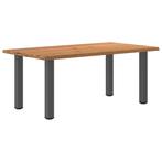 vidaXL Eettafel rechthoekig 180x100x74 cm massief eikenhout, Huis en Inrichting, Tafels | Eettafels, Verzenden, Nieuw