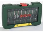 Bosch Houtfrezen -  8 mm schacht - 15-delig - geschikt voor, Verzenden, Zo goed als nieuw