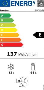 Inventum KV471W - Vrijstaande koelkast - Tafelmodel -, Verzenden, Zo goed als nieuw