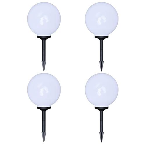 vidaXL Tuinpadlampen 4 st met grondpin LED 30 cm, Tuin en Terras, Buitenverlichting, Nieuw, Verzenden