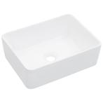 Wastafel 40x30 cm Wit - Retourdeal - 42% Korting!, Ophalen of Verzenden, Nieuw, Steen, Wastafel