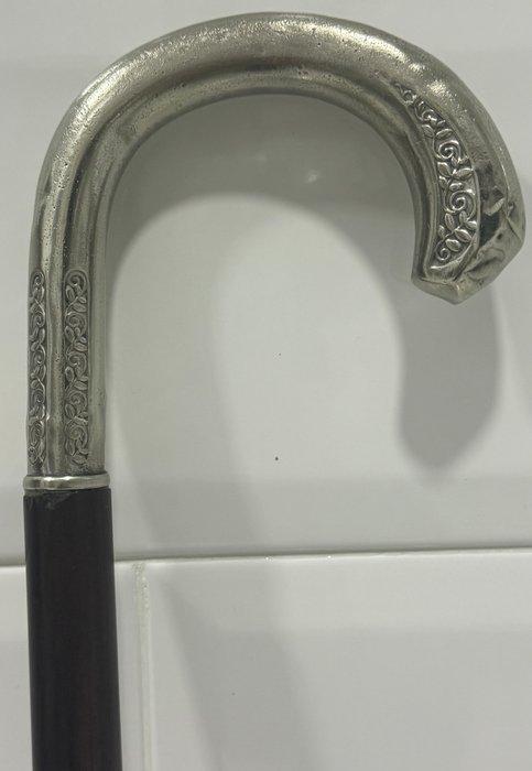 Wandelstok - Hout, Zilver, Antiek en Kunst, Antiek | Goud en Zilver