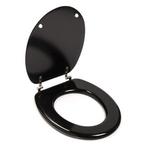Wc-bril | Bathroom Solutions (18 inch, MDF, Zwart), Nieuw, Verzenden