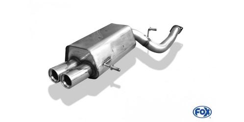 FOX Subaru Impreza type WRX/ STI einddemper Ø70mm - 2x80 typ, Auto-onderdelen, Uitlaatsystemen, Nieuw, Verzenden
