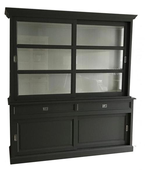 Buffetkast grijs Montfoort 2 200cm RVS, Huis en Inrichting, Kasten | Buffetkasten, Ophalen of Verzenden
