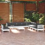 vidaXL 12-delige Loungeset met kussens massief grenenhout, Tuin en Terras, Verzenden, Nieuw, Loungeset