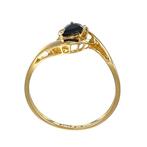 Ring - 18 karaat Geel goud - 0.23ct. tw. Saffier - Diamant, Sieraden, Tassen en Uiterlijk, Ringen, Nieuw