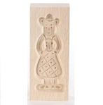 Speculaasplank Mini pop vrouw 8,5x3,5cm., Verzenden, Nieuw