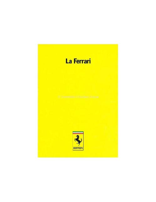 1986 FERRARI LA FERRARI BROCHURE 385/85, Boeken, Auto's | Folders en Tijdschriften, Ferrari