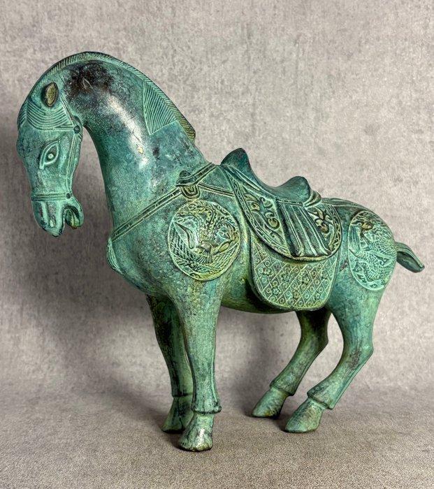 Beeld, Paard - 31 cm - Brons, Antiek en Kunst, Curiosa en Brocante