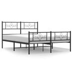 Zwart Metalen Bedframe 150x200 - Tweedekansje - OP=OP, Huis en Inrichting, Slaapkamer | Bedden, Zwart, Ophalen of Verzenden, Overige maten